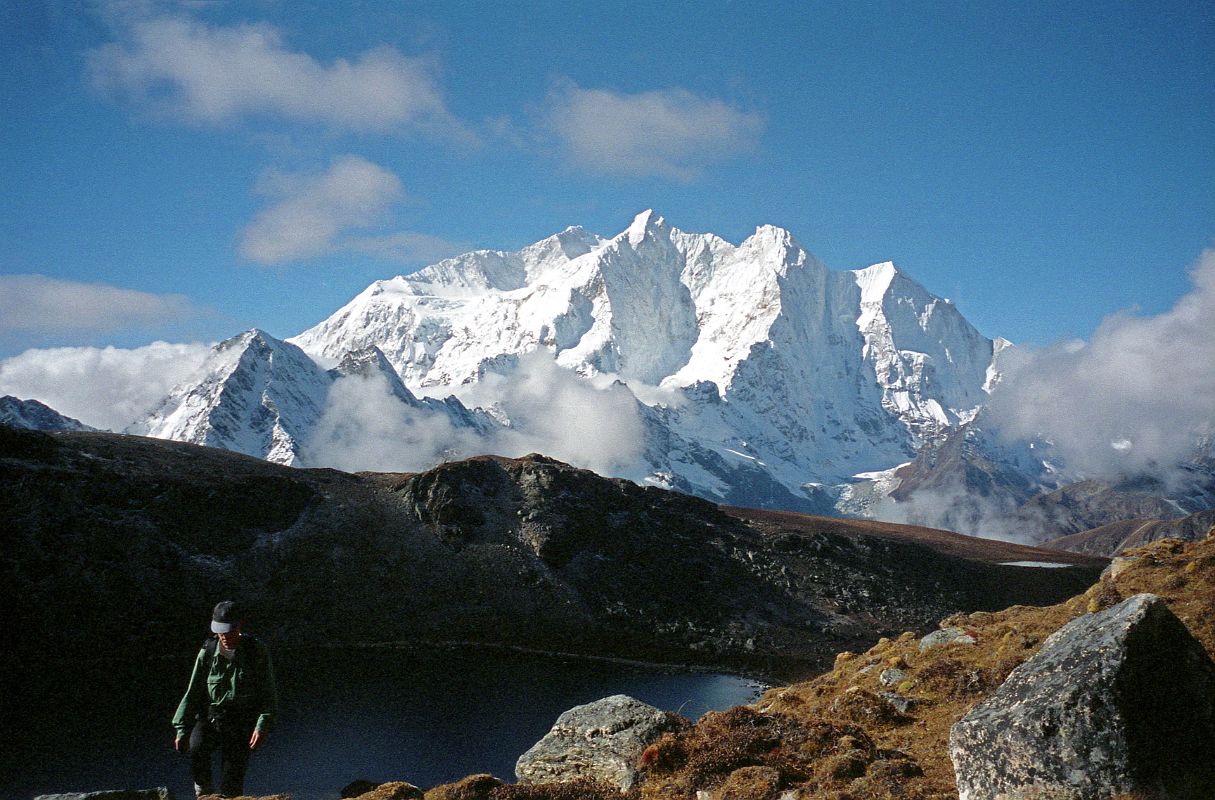 13 Makalu And Chomolonzo From Trail Near Langma La